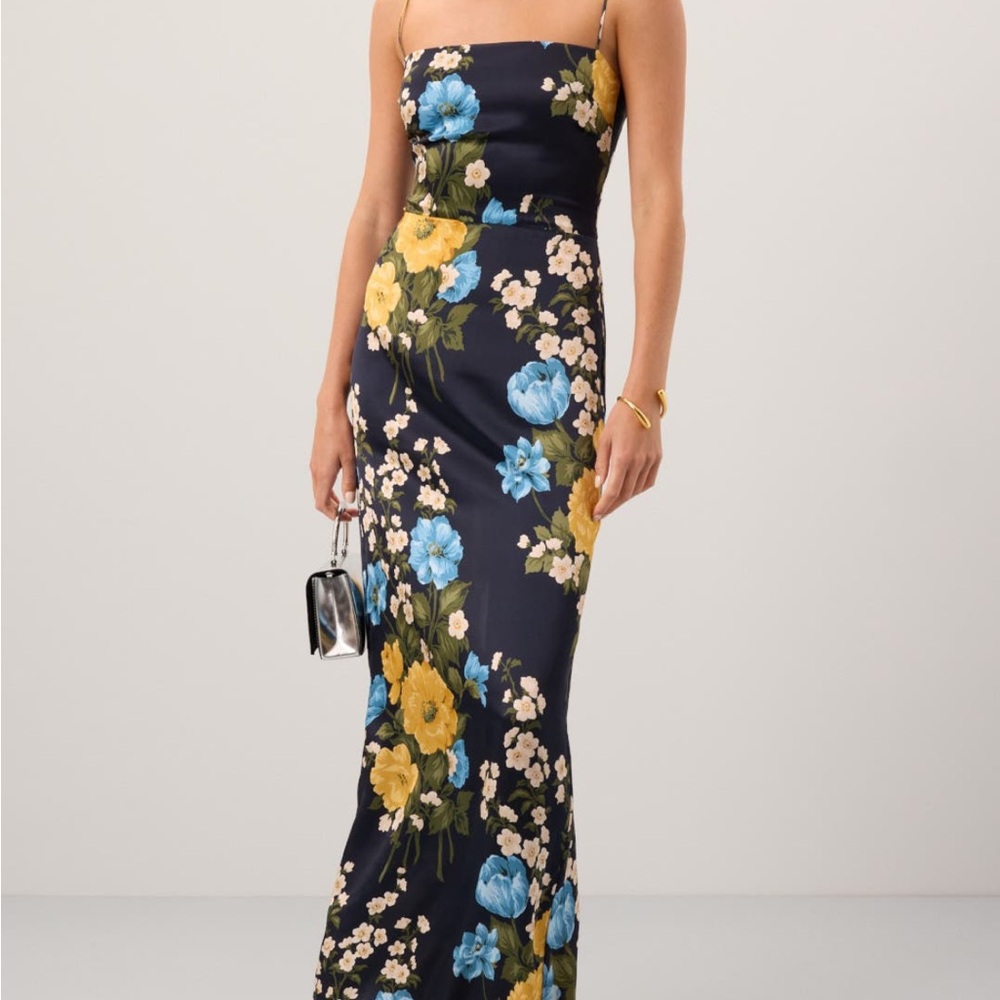 Reformation Frankie Silk Dress